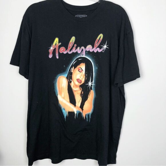 AALIYAH | Graphic Rap Tee Artist Musician Modern Shirt Unisex Size 2XL - Picture 1 of 6